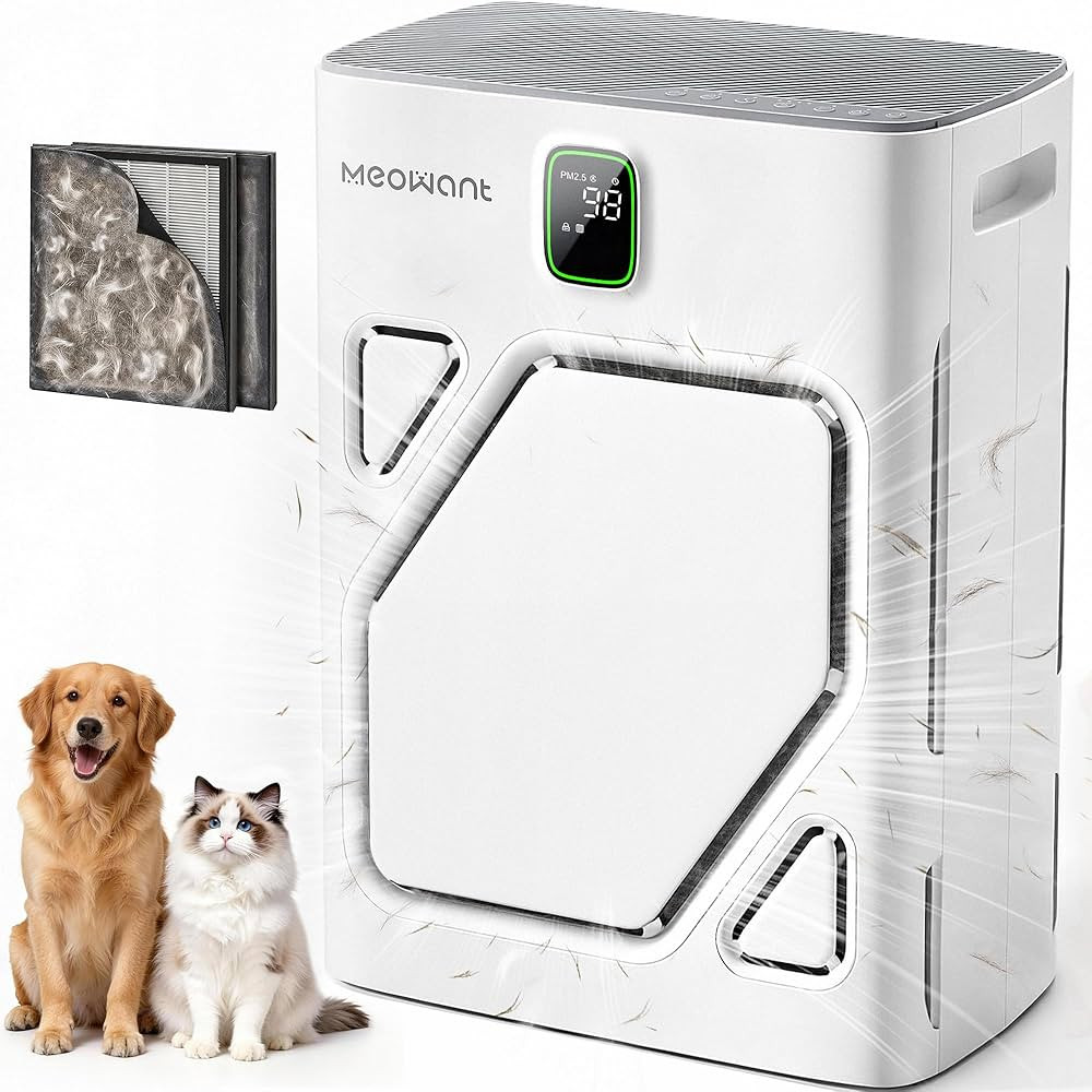 Meowant Pet Air Purifier for Home, Dual-sided Intake Air Purifier | Amazon (US)