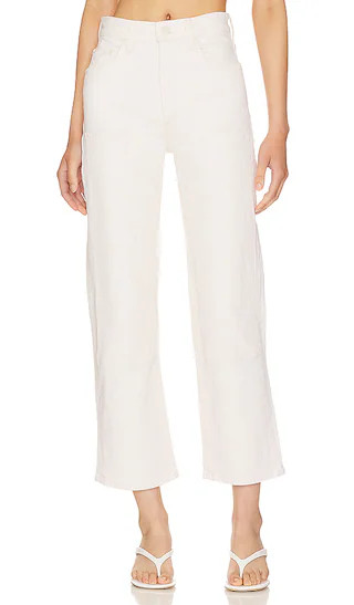 MOTHER The Bee's Knees Rambler Zip Ankle Jeans in White. - size 34 | Revolve Clothing (Global)