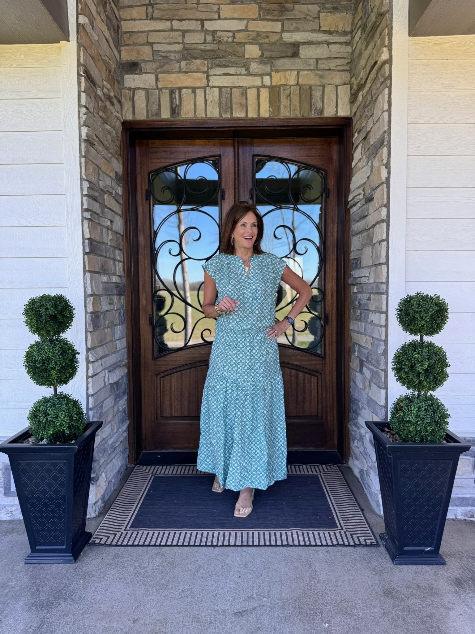Loving this teal maxi skirt for the spring!
Code: ANNIE10
Teal top - medium, Teal skirt - medium 
-
-
-
Women’s fashion, outfit inspo, outfit ideas, what to wear for, fashion over 40, fashion over 50, spring outfits, winter to spring style, winter to spring transition outfits, spring outfits, spring fashion, spring style, women’s spring outfit, Vacation outfit, vacation style, Easter outfit, Easter outfit inspo 


#LTKSeasonal #LTKootd #LTKOver40