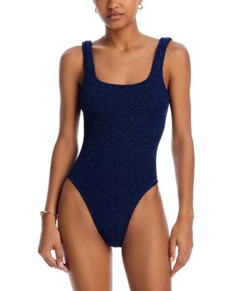 Scoop Neck Crinkle One Piece Swimsuit | Bloomingdale's (US)
