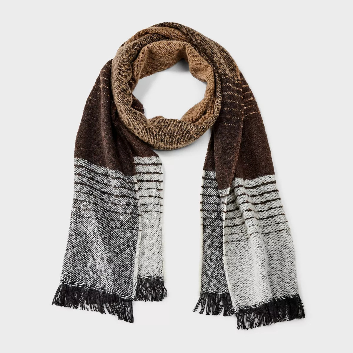 Men's Gradient Scarf - Goodfellow & Co™ Brown One Size Fits Most | Target