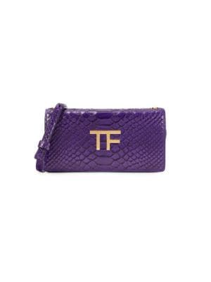 TOM FORD Mini Logo Python Embossed Leather Crossbody Bag on SALE | Saks OFF 5TH | Saks Fifth Avenue OFF 5TH