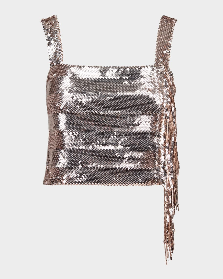 Sequin Fringe Top | Neiman Marcus