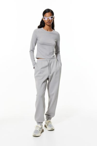 Long-sleeved Top - White - Ladies | H&M US | H&M (US + CA)