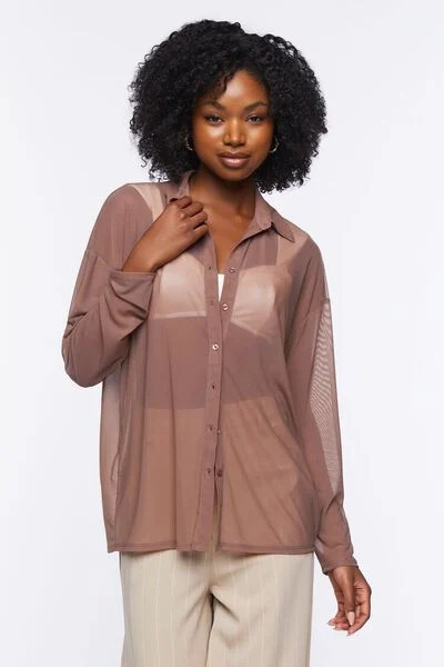 Sheer Mesh Shirt | Forever 21 (US)