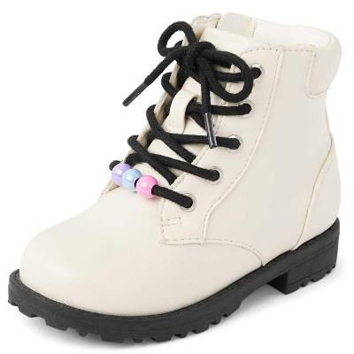 The Children's Place Toddler Girls Combat Boots Gray TODDLER 4 | Target