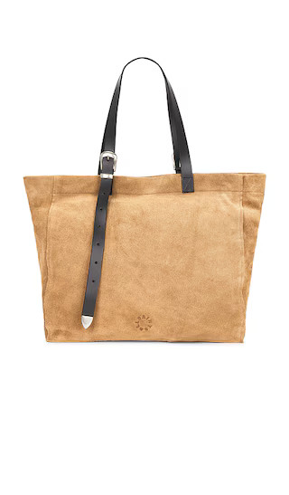 ALLSAINTS Haven Suede Tote in Brown. | Revolve Clothing (Global)