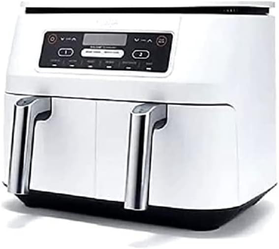 Ninja DZ201 Foodi 6-in-1 2-Basket Air Fryer with DualZone Technology, 8-Quart Capacity -WHITE-(Re... | Amazon (US)