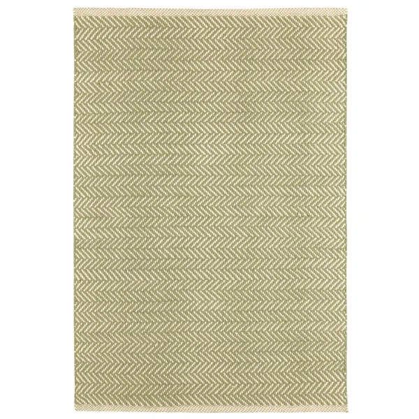 Herringbone Sage Handwoven Cotton Rug | Wayfair North America