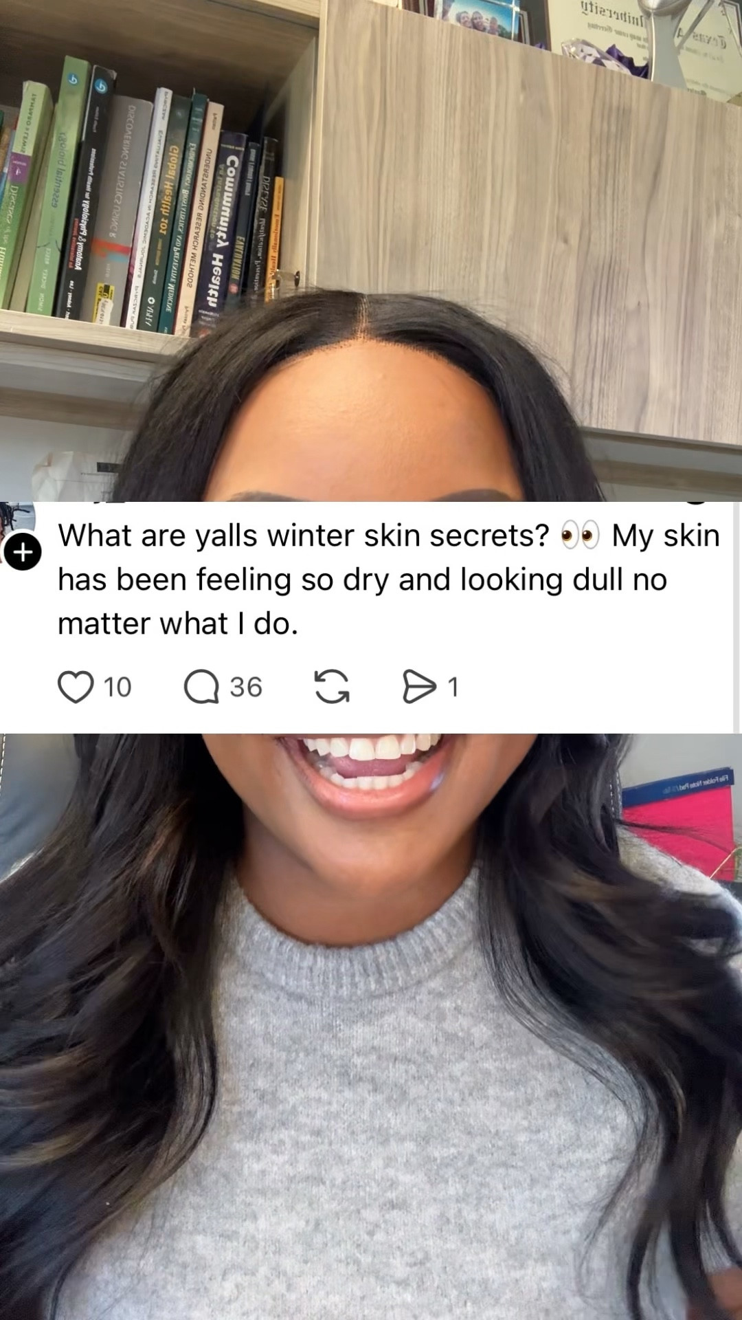 It’s the winter time and if your skin is feeling dry and looking dull you are not the only one. Cold weather, low humidity, and indoor heat all pull water out of the skin so you need humectant ingredients that pull water from the atmosphere back into your cells like glycerin and hyaluronic acid. Are you experiencing this? Let me know in the comments. 

All products linked in my like to know.

@theordinary HA serum
@larocheposayusa triple barrier moisturizer