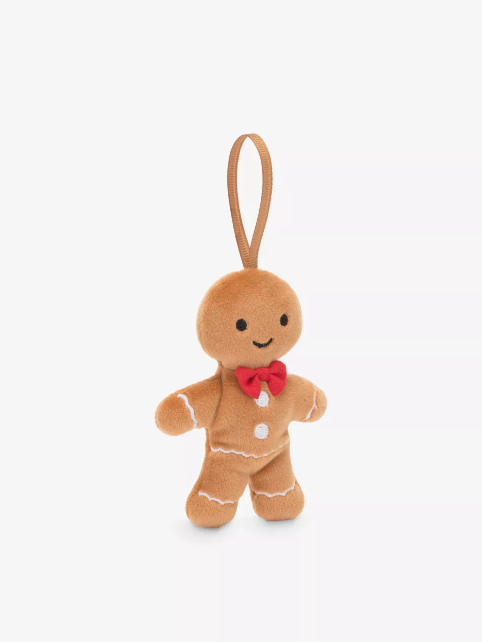 Festive Folly Gingerbread Fred soft toy 10cm | Selfridges
