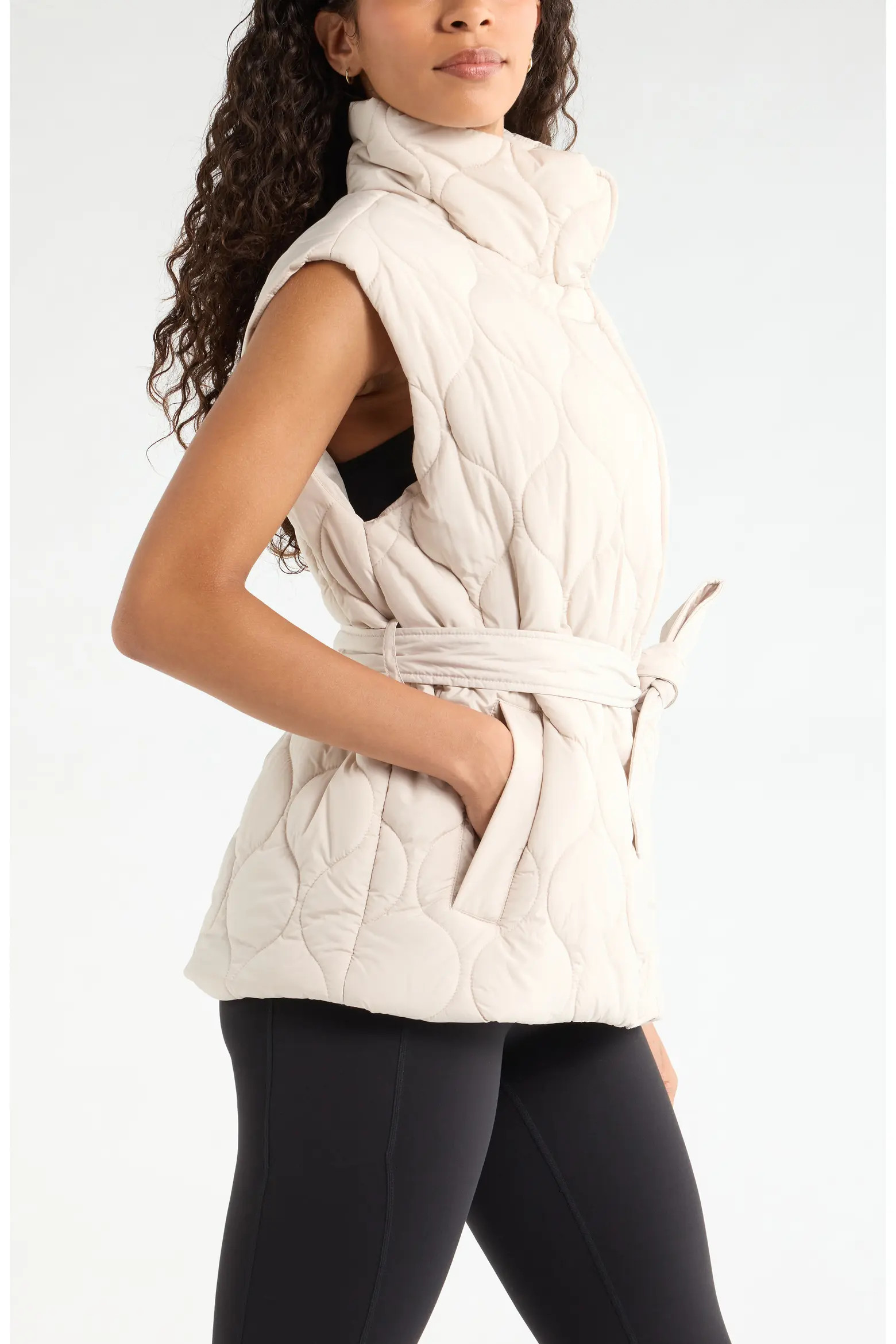 Skyline Belted Puffer Vest (Women) | Nordstrom | Nordstrom