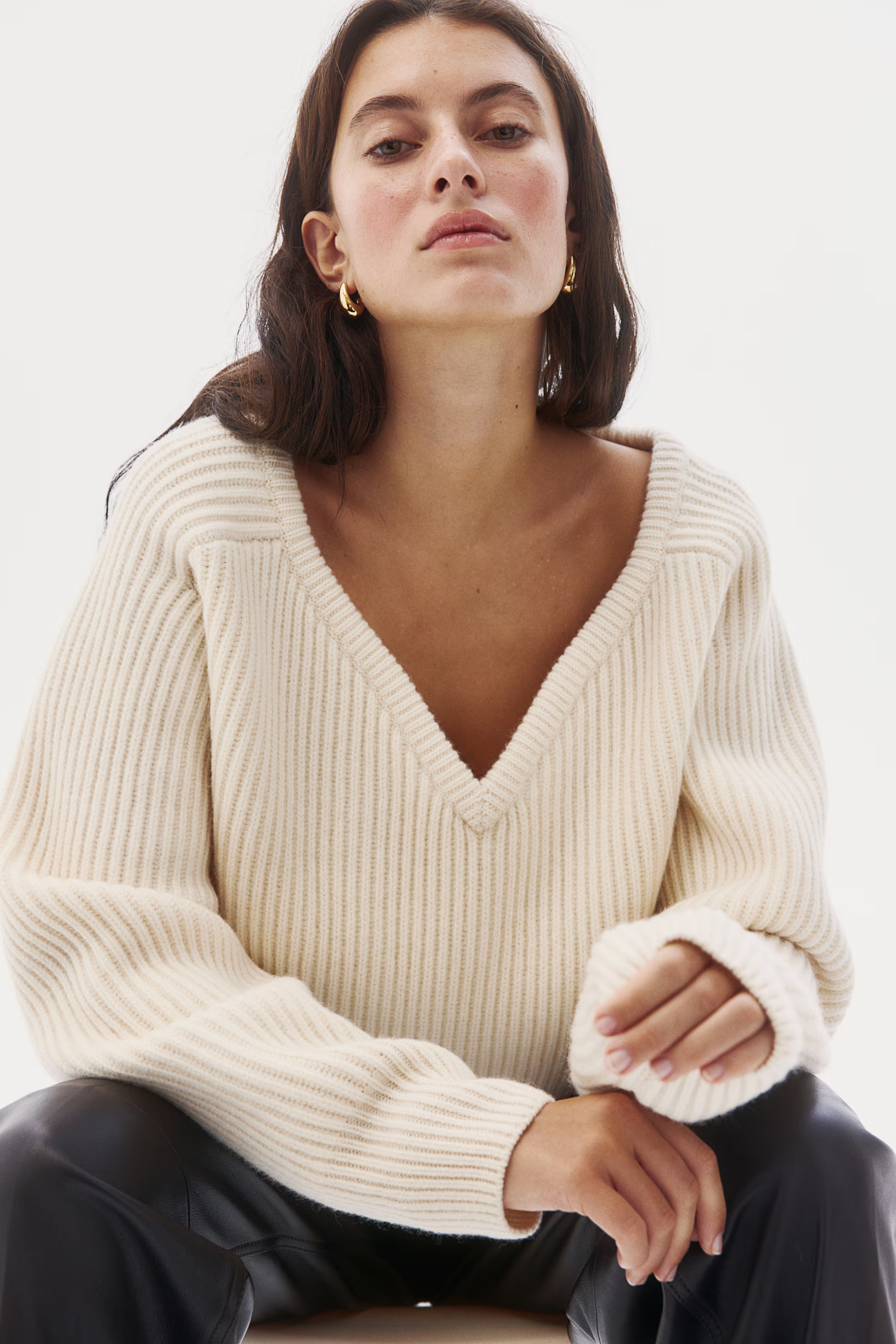Rib-knit wool jumper | H&M (UK, MY, IN, SG, PH, TW, HK)