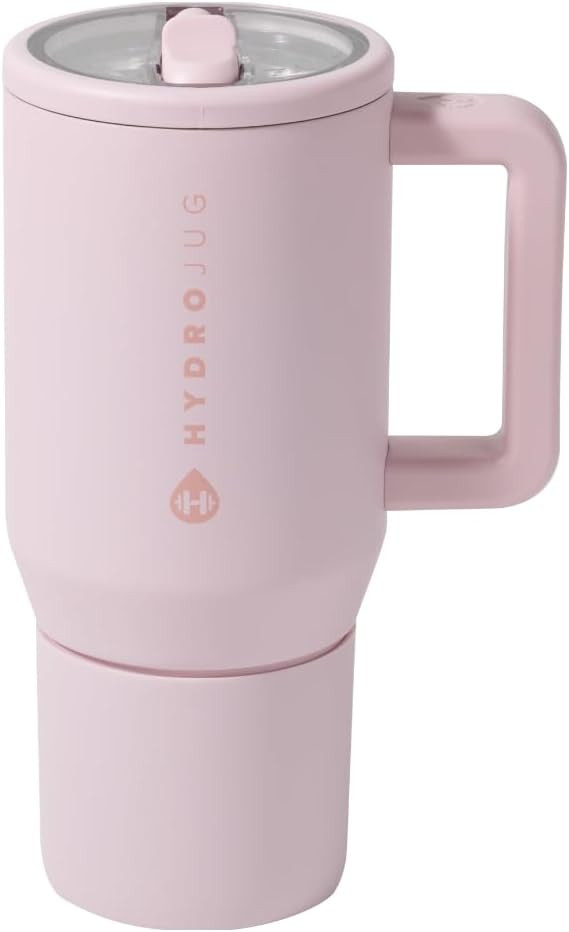 HydroJug Traveler - 20 oz Water Bottle with Handle & Flip Straw - Fits in Cup Holder, Leak Resist... | Amazon (US)