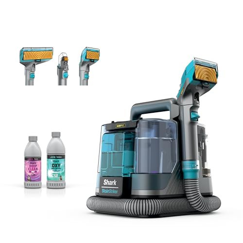 Shark StainStriker HairPro Portable Carpet, Upholstery & Area Rug Cleaner, Stain, Hair & Odor Remover, 3 Tools & dual activated Solution, Teal, PX253BRN | Amazon (US)
