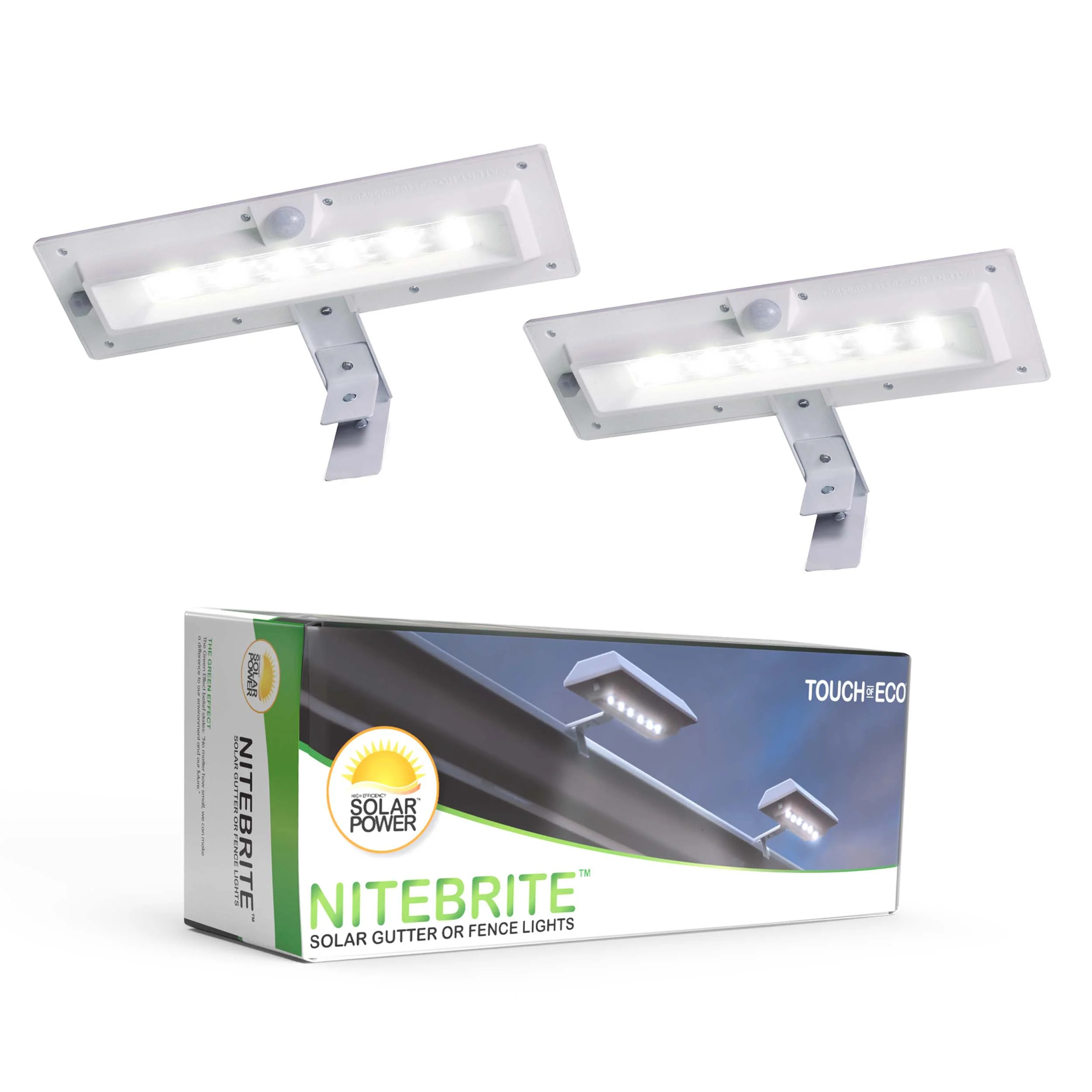 Touch Of ECO Solar Powered 2-Head LED Outdoor Security Spotlight with | Zulily
