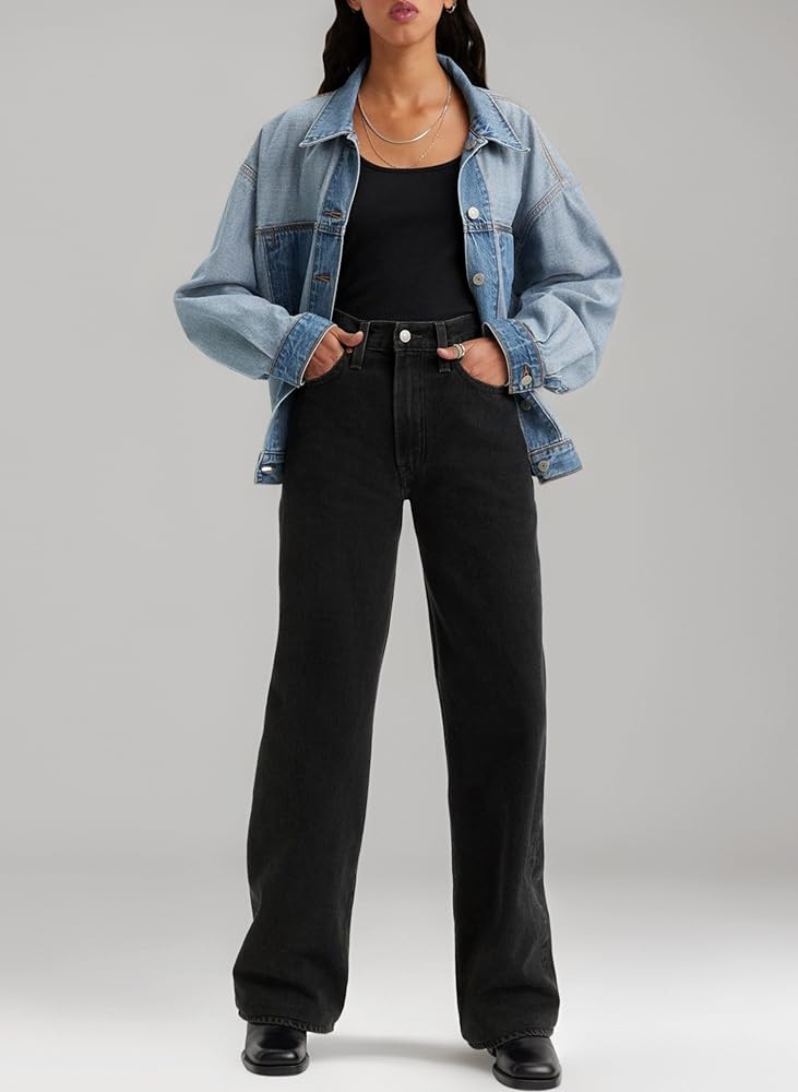 Levi's Women's Ribcage Wide Leg Jeans | Amazon (UK)