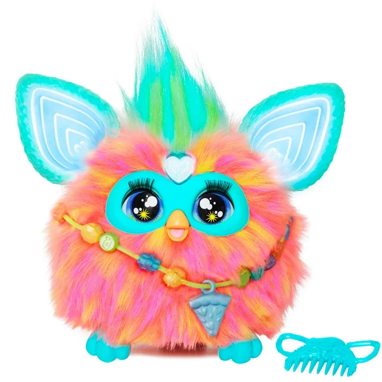Furby Coral Plush Toy, Voice Activated, 15 Fashion Accessories, Great Holiday or Christmas Gifts ... | Walmart (US)