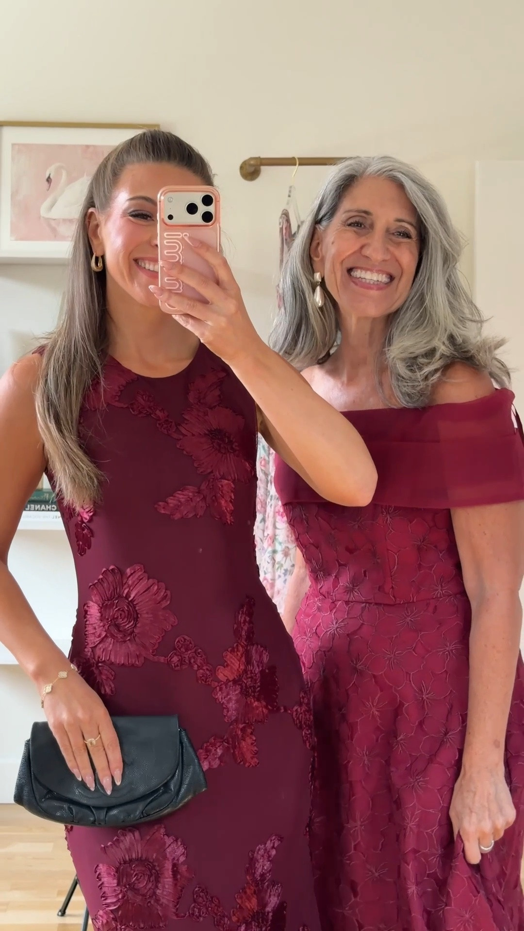 sleeveless  burgundy maxi with a floral lace overlay, off-the-shoulder burgundy lace midi with a fitted bodice mom and me fall wedding guest dresses ✨

I’m 5’4” and wearing my usual size small/2 

mom is 5’4 and wearing a medium/6 

electric picks: emerson20 

fall wedding guest dresses, wedding guest dresses, cocktail dresses, semi-formal dresses, black tie wedding guest dresses, destination wedding guest dresses, garden party dresses, wedding guest outfit ideas, mom & me outfits, mom & me dresses, matching outfits, mother daughter outfits, family photo outfits, wedding guest dresses, mother of the bride, mother of the groom, wedding guest outfit ideas

#LTKSeasonal #LTKWedding #LTKOver40