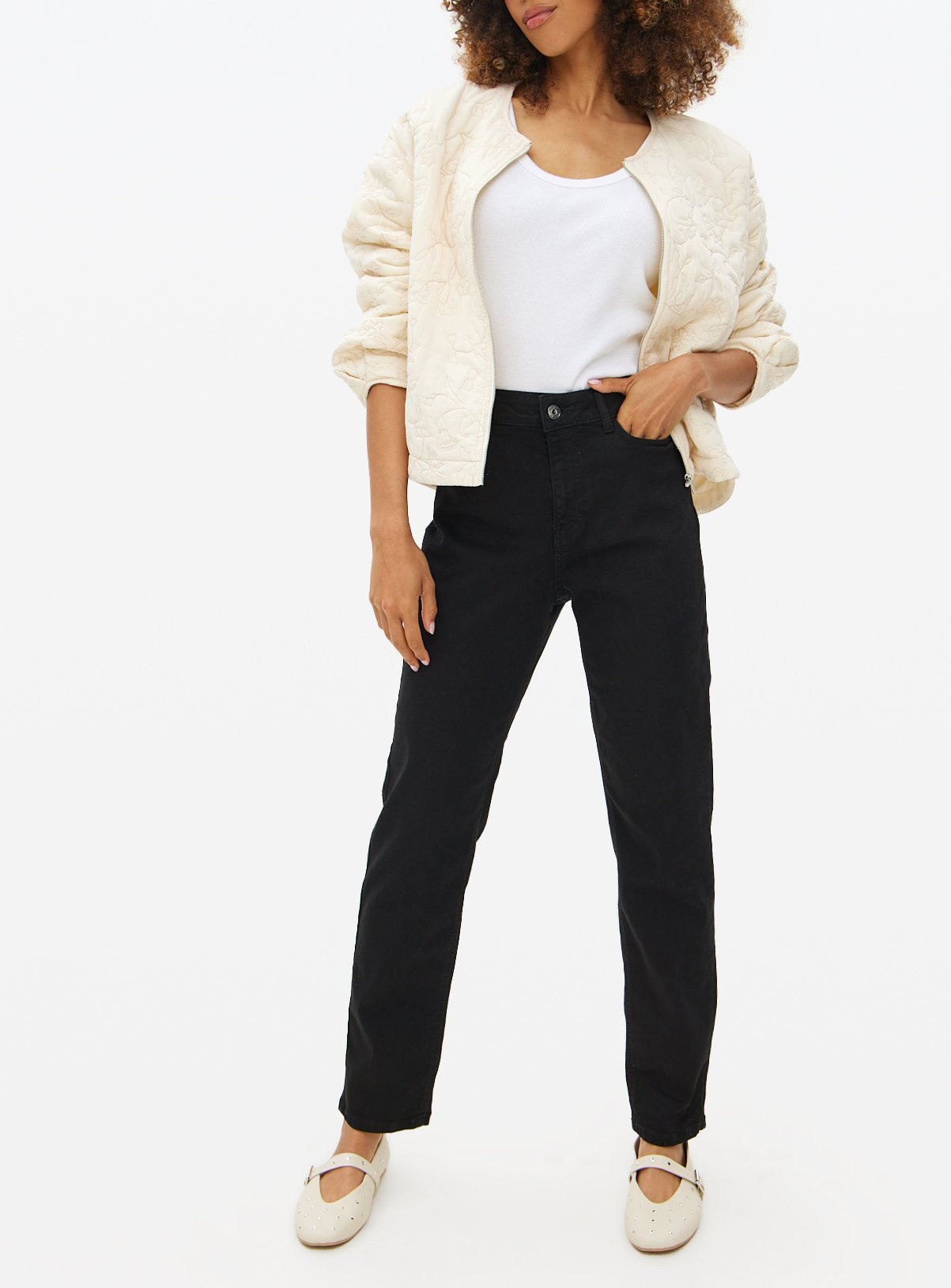 Black Denim Straight Leg Jeans | Tu Clothing