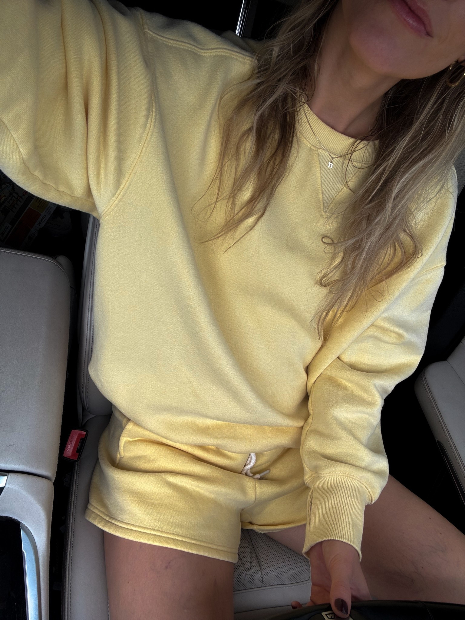 Yellow sweatsuit, yellow joggers, butter yellow sweatshirt 

Wearing a large in the sweatshirt
Medium in the shorts 

#LTKFindsUnder100 #LTKSummerEdit #LTKActive