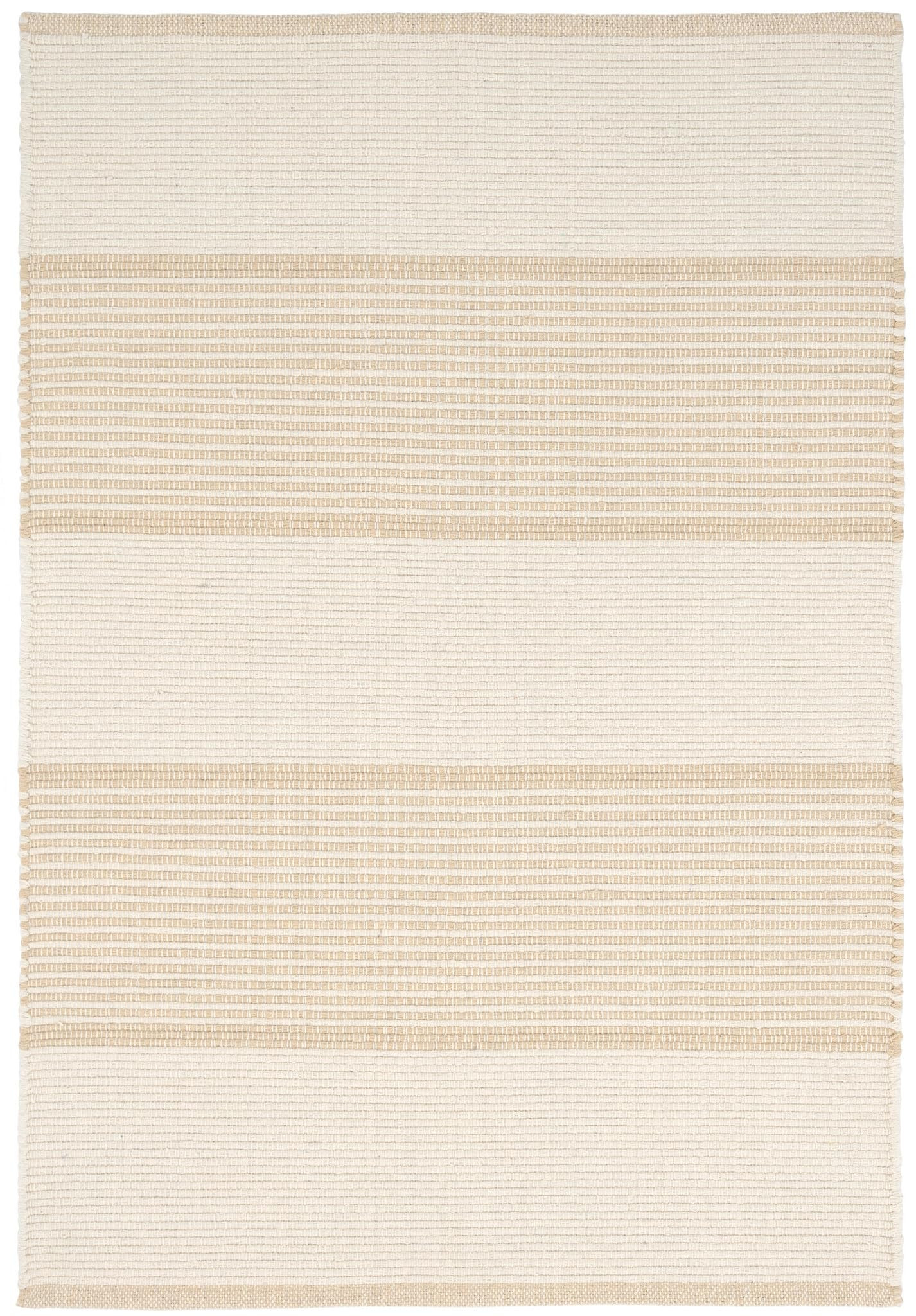 Dash & Albert La Mirada Wheat Handwoven Cotton Rug, 8.5 X 11.5 Feet, Tan Stripe Pattern | Amazon (US)