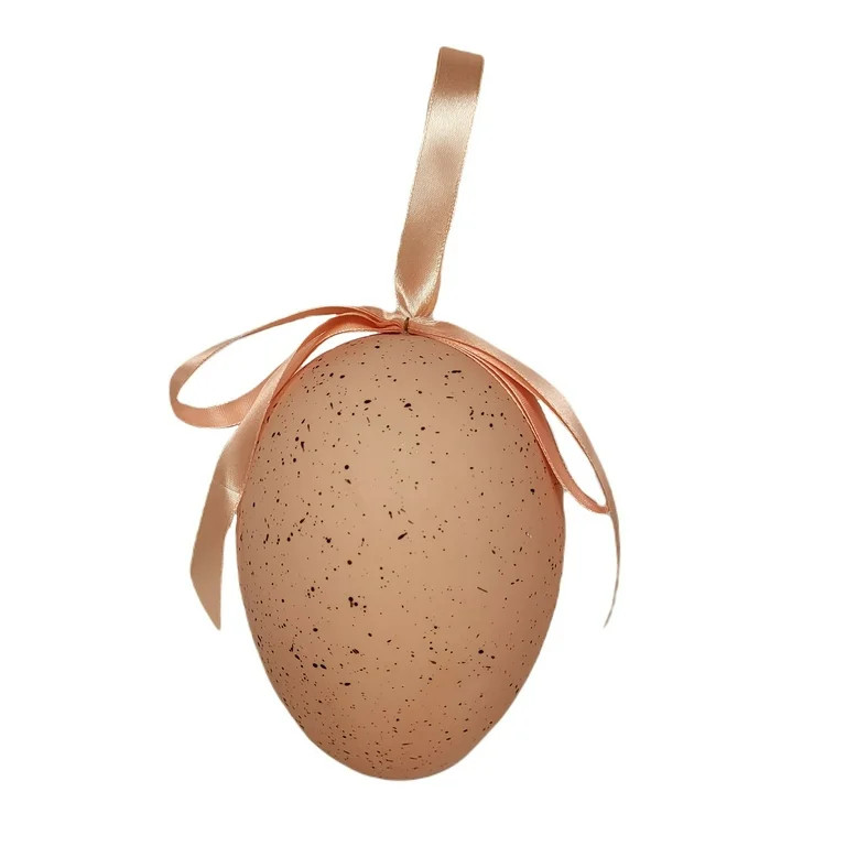 Easter Orange Jumbo Speckled Egg Decor, 6 in, by Way To Celebrate - Walmart.com | Walmart (US)
