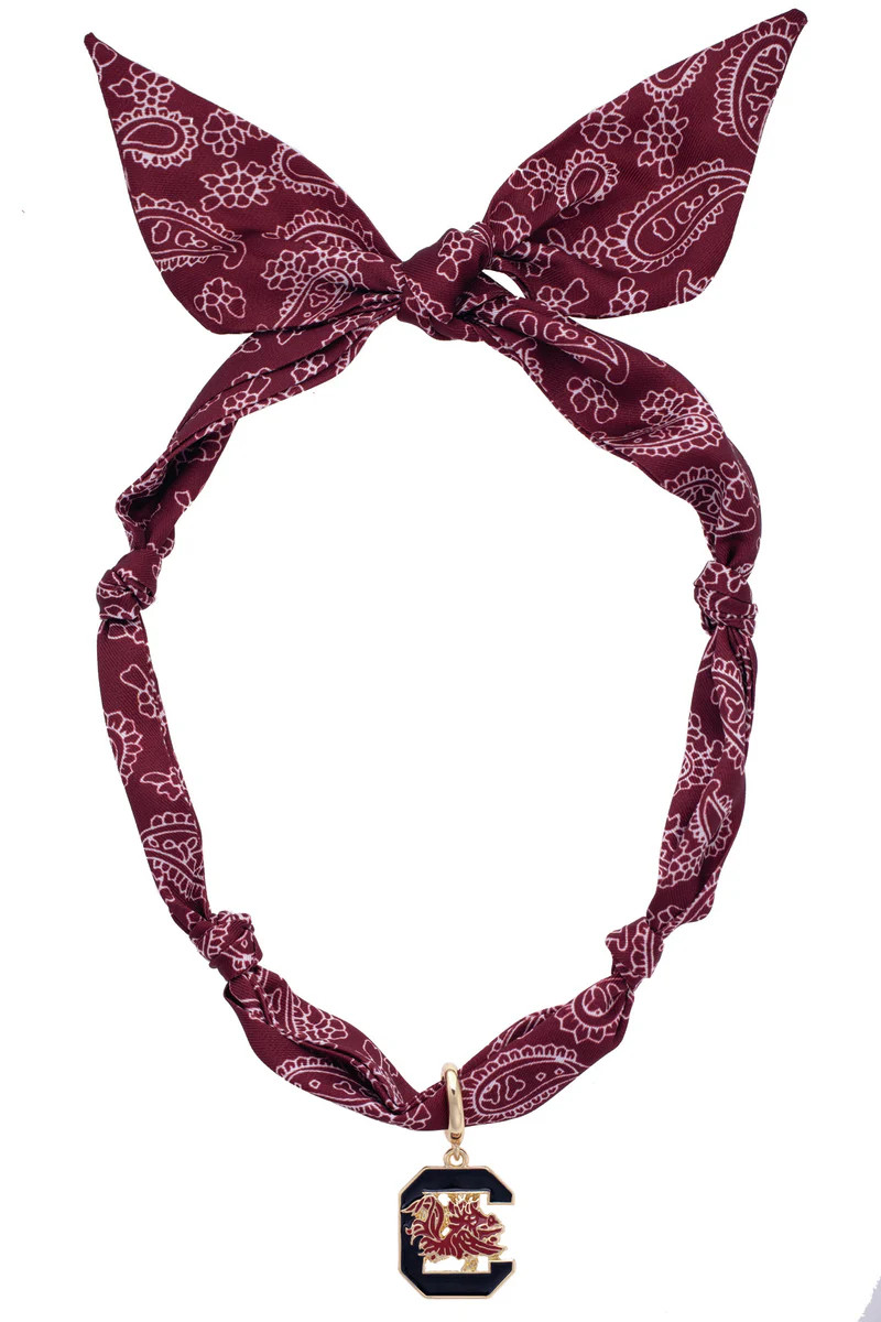 PREORDER 8/29: South Carolina Gamecocks Logo Bandana Scarf Necklace | CANVAS
