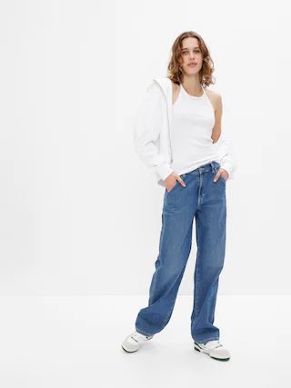 Mid Rise &apos;90s Loose Carpenter Jeans with Washwell | Gap (US)