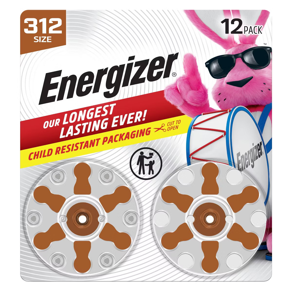 Energizer Hearing Aid Battery Size 312 12pk - Brown | Target
