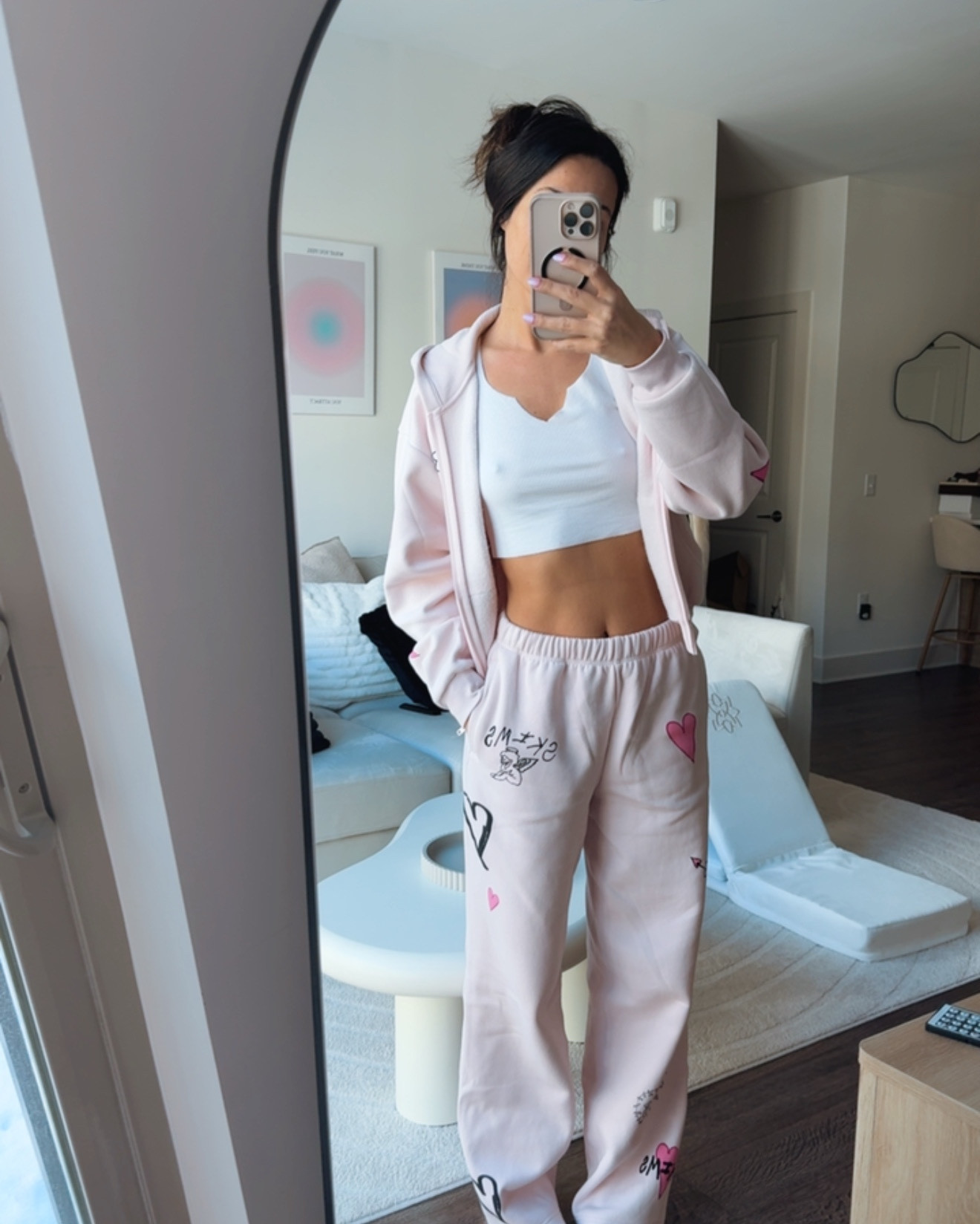 Skims Lounge obsessed with this comfy pink sweat suit. 

#LTKspring #LTKTravel #LTKselfcare