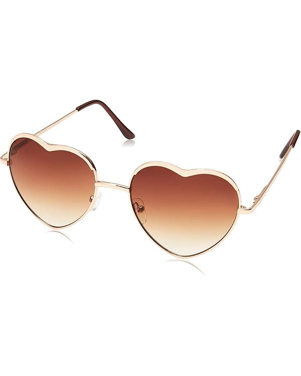 A.J. Morgan Women's Heart of Glass Round Sunglasses | Amazon (US)