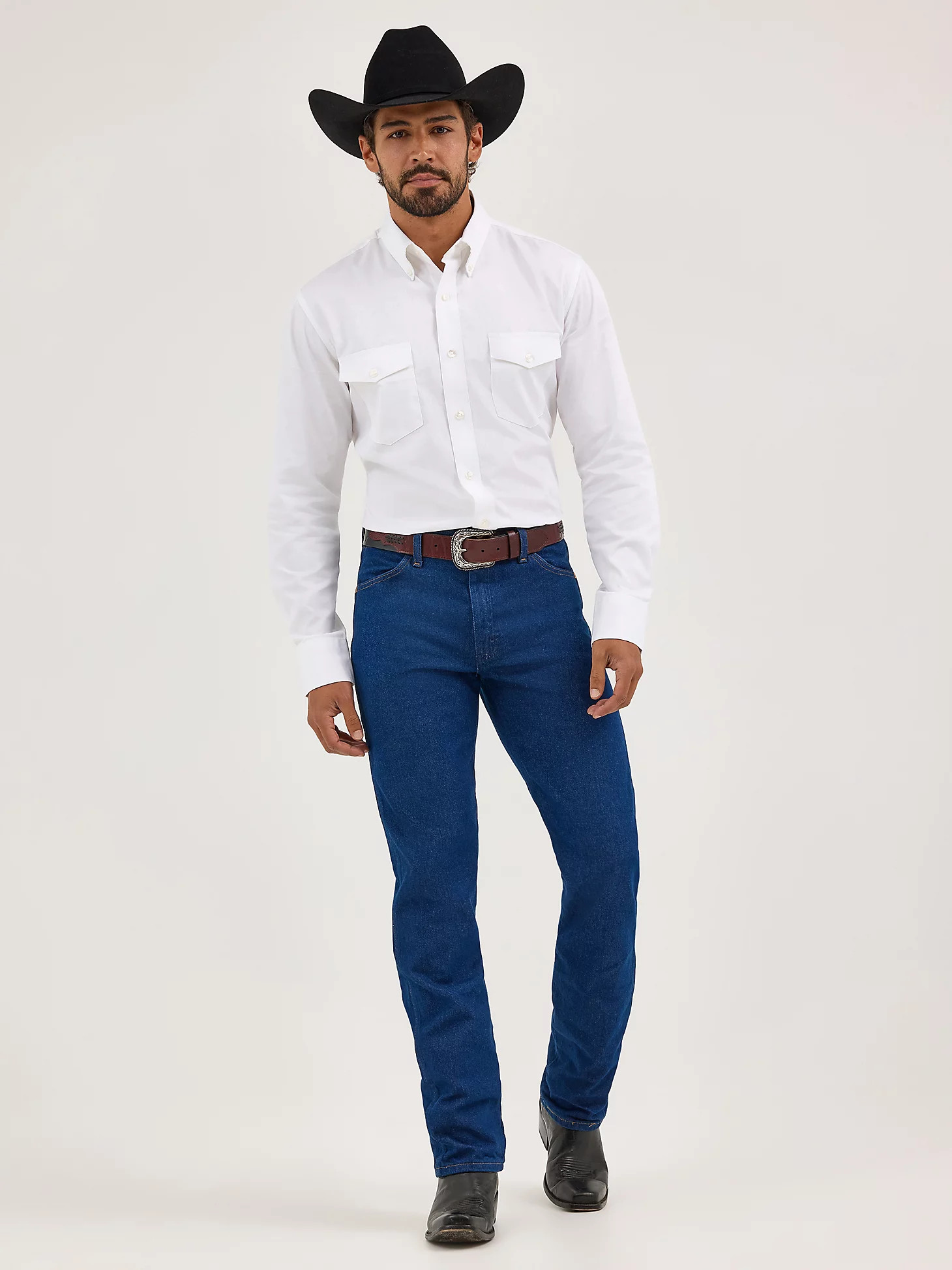 Painted Desert® Long Sleeve Button Down Lightweight Solid Twill Shirt | Wrangler