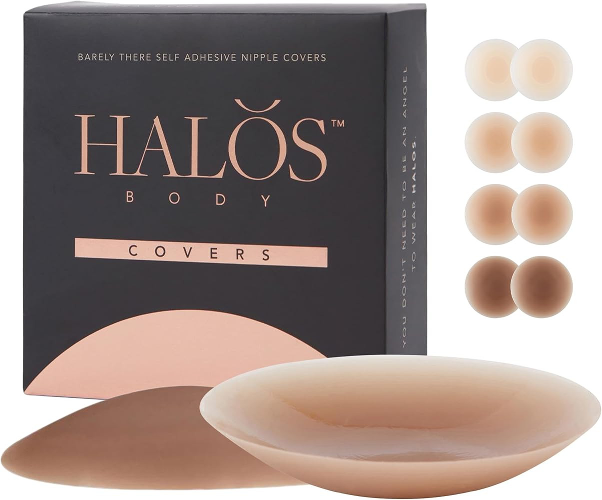 Halos Body Silicone Nipple Covers – Reusable Pasties for Sensitive Skin – Seamless Design for... | Amazon (US)