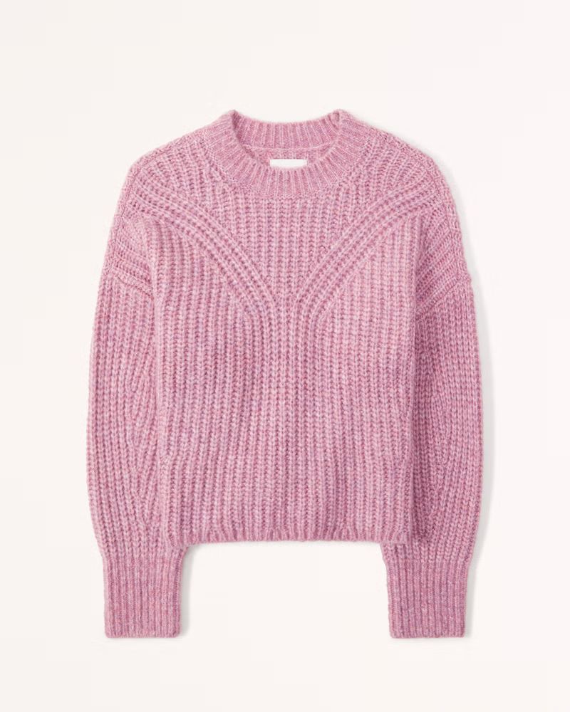 Women's Fluffy Crew Sweater | Women's Tops | Abercrombie.com | Abercrombie & Fitch (US)