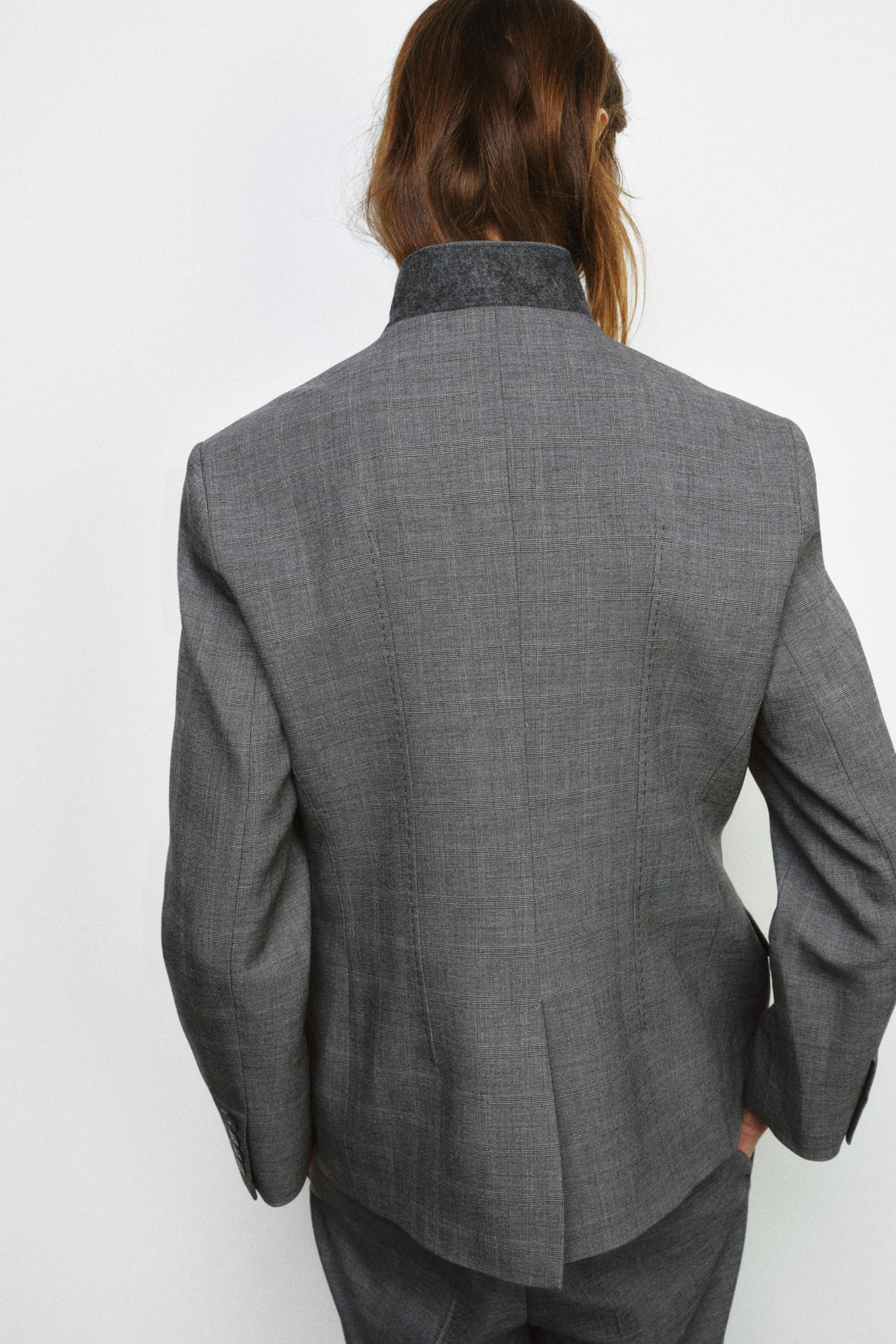 CHECK TAILORED BLAZER ZW COLLECTION | Zara UK