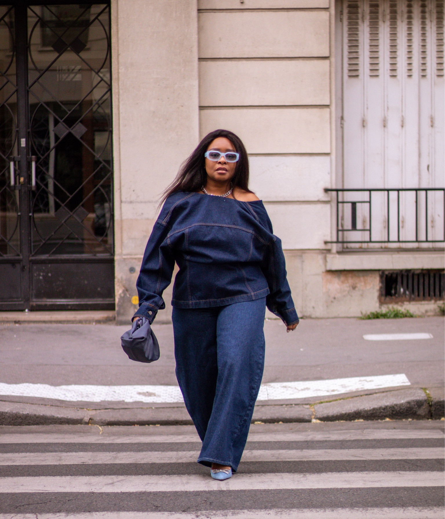 Double denim vibe on a midsize body 👖 

#LTKcurves #LTKeurope #LTKstyletip