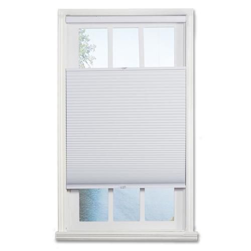 allen + roth Top Down Bottom Up 24.5-in x 64-in White Blackout Cordless Cellular Shade | Lowe's