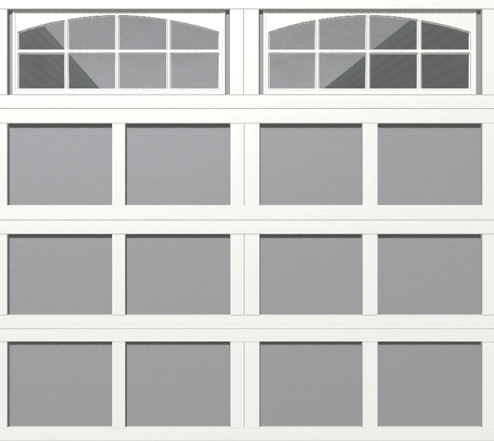 Wayne Dalton Classic Steel Model 9405 8-ft x 7-ft 10 R-Value Insulated White , Gray Single Garage Door with Windows one_size | WD9405NPWGYCSIII87 | Lowe's