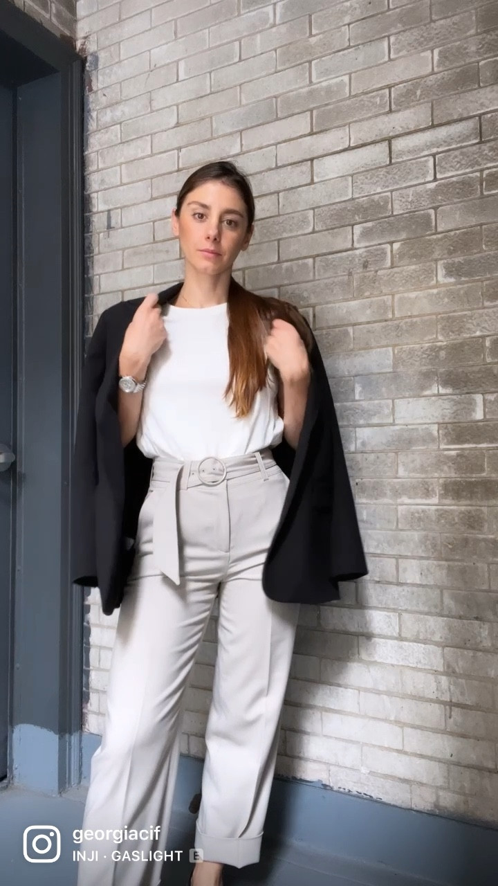 Workwear ootd, work outfit, blazer, neutral style, bodysuit, work pants, corporate style, office style 

#LTKstyletip #LTKSeasonal