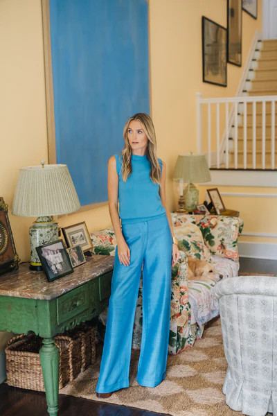 Julia Pant - Cornflower Blue | Julia Amory