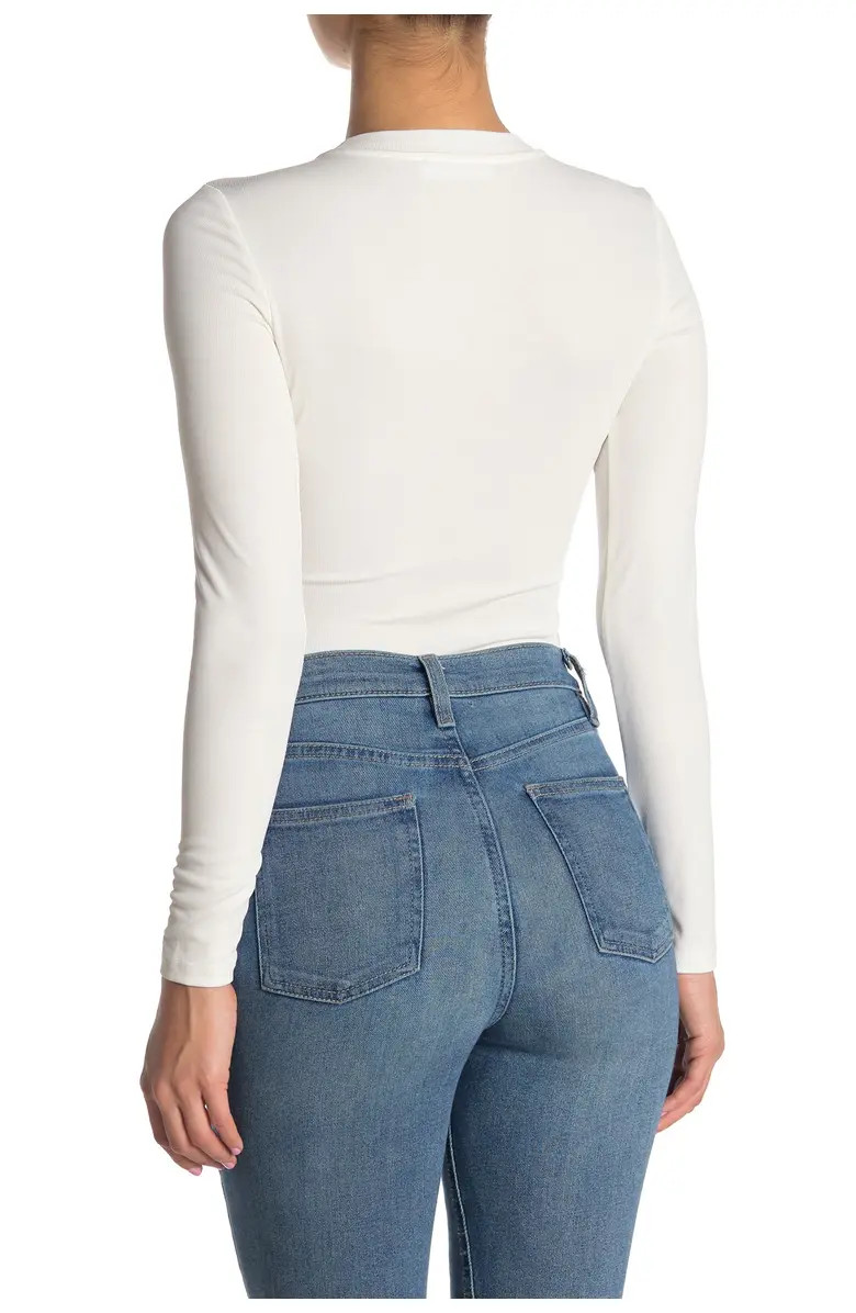 LS CREW NECK MINI RIBBED BODYS | Nordstrom Rack