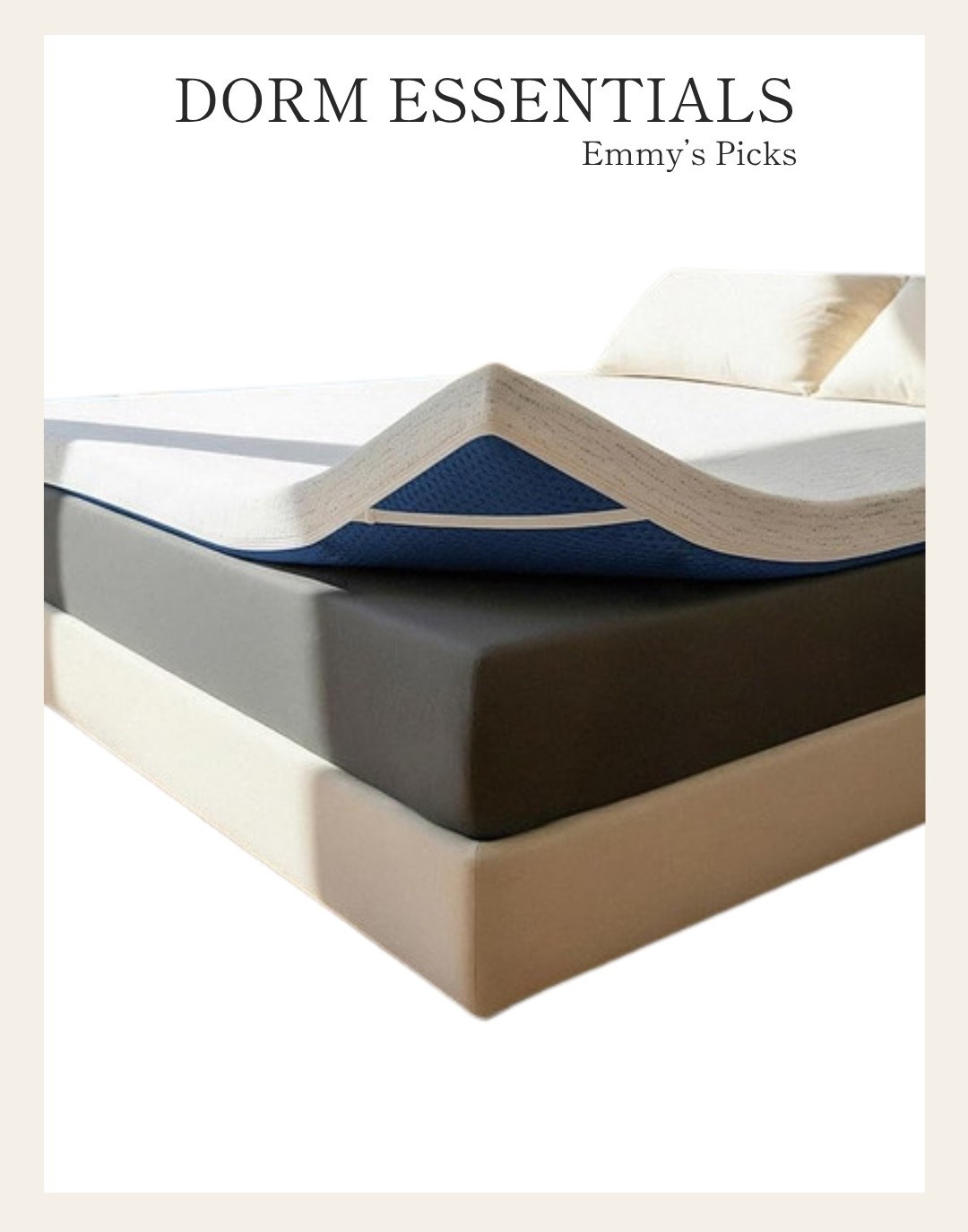 This mattress topper is a hit in our house! We bought it for Emmy’s dorm first and ended up buying two more for beds in our house!
