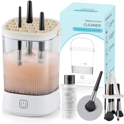 Electric Makeup Brush Cleaner, Portable Automatic USB Cosmetic Brushes Cleaner Machine, Automatic Makeup Brush Cleaner for Makeup Sponges and Brushes | Amazon (US)