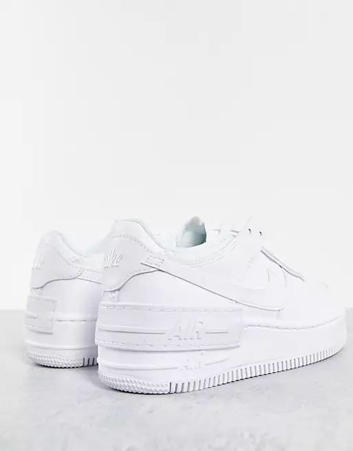 Nike Air Force 1 Shadow sneakers in white | ASOS | ASOS (Global)