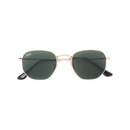 Ray-Ban Óculos de sol retangular - Metallic | FarFetch BR