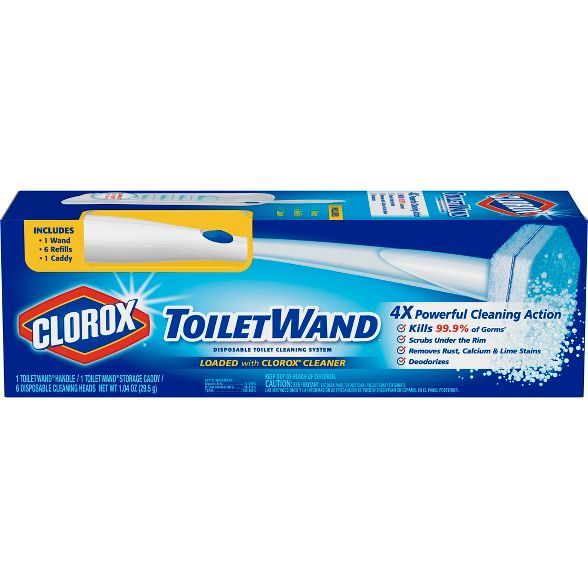 Clorox ToiletWand Disposable Toilet Cleaning System - ToiletWand Storage Caddy and 6 Refill Heads | Target