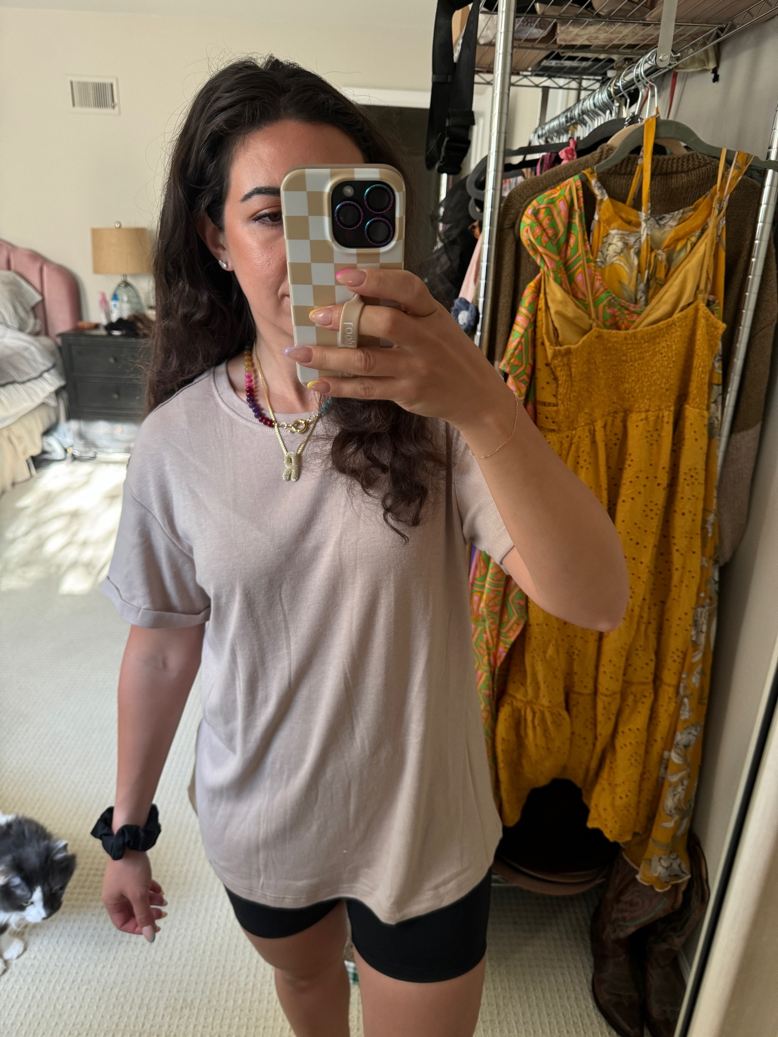 Princess Diana outfit! Comfy bike shorts and a long tee to cover the booty from Amazon! Medium shorts and small tee. 

#LTKFindsUnder50