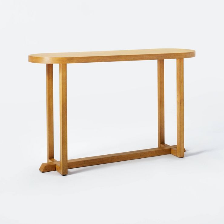 Race Track Console Table Natural Knock Down - Threshold™ designed with Studio McGee | Target