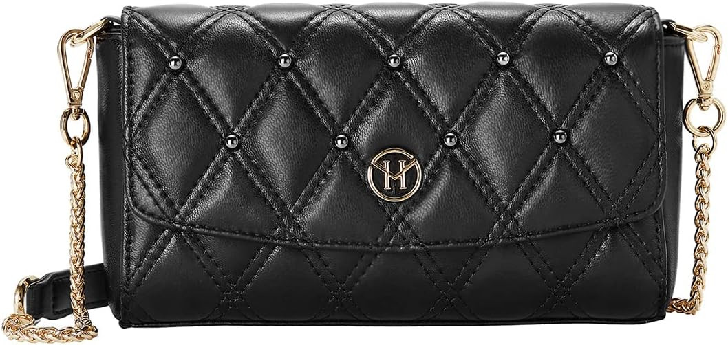 VICTORIA HYDE Quilted Purse Clutch Handbag for Women Leather Crossbody Bag Travel Pearl Envelope ... | Amazon (US)
